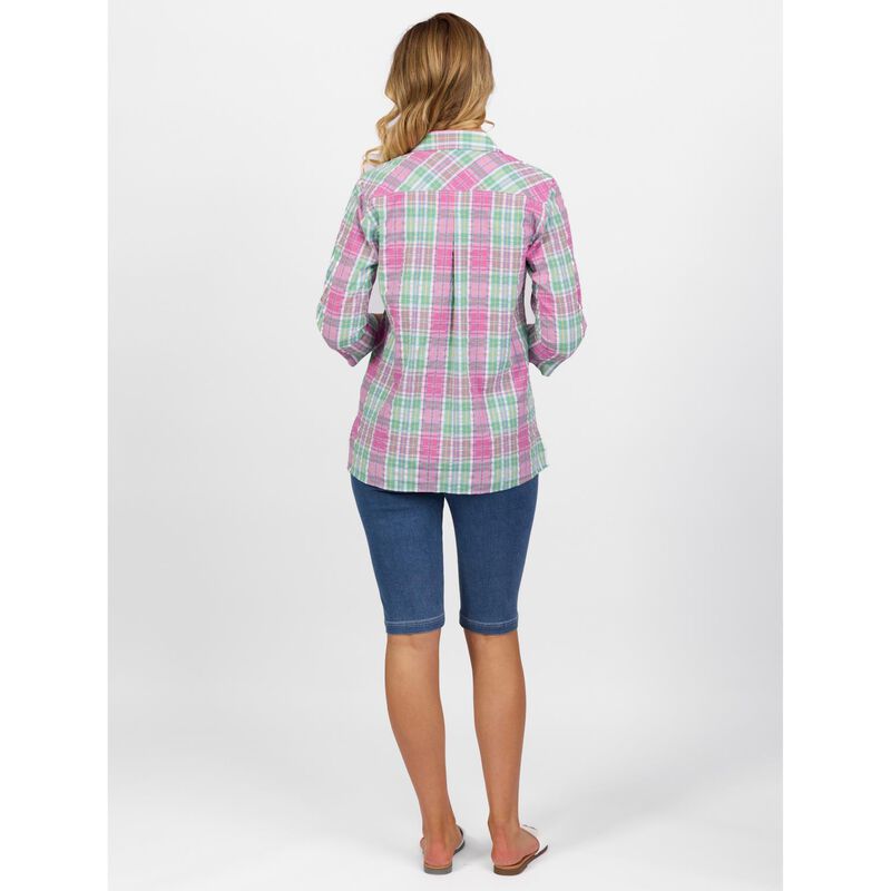 Vassalli Button Front Shirt With Tab Sleeve image number 1